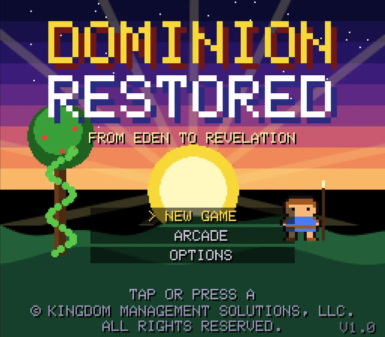 The Dominion Restored title screen